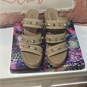 Studded Platform Sandals